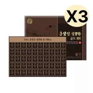 한삼인 홍삼진 침향환 골드 100 6년근 홍삼환 100환X3