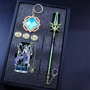원신 굿즈 키링 세트 방랑자 클레 피규어 원소 쇼 북마크 신의 눈 전용 무기
