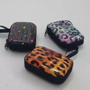 견고한가방 레오파드 미니 동전지갑 캐리어파우치