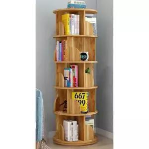 붉은 원목책장 일룸책장 회전책꽂이 흰색 360회 웜 책꽂이 화이트 높이