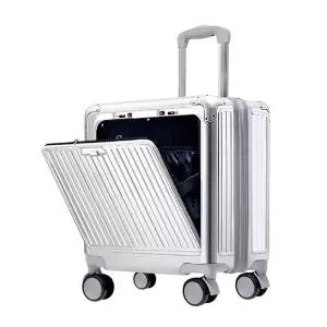 프론트오픈 기내용 하드캐리어 4바퀴 수납 여행 가방