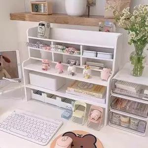 데스크 수납함 사무용 문구 정리 데스크 정리함 책상 데스크탑 직장인 조립식 분리형 화장대 서랍형