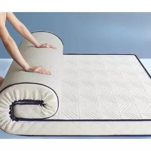 90cm 토퍼 침대 1인용 고시원 바닥 원룸 쿠션 수면매트 접이식