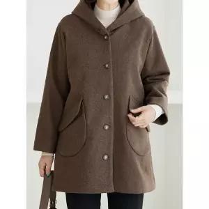 김여사 [빅사이즈](겨울신상)(66-88) 세르 울 후드코트 5CT511107