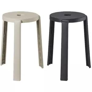 [이케아] IBBARBO 이바르보 원형 스툴 45cm/원형의자/보조의자/화장대의자/간이의자/식탁의자