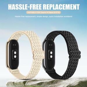 샤오미 워치 10/9/8용 나일론 브레이디드 밴드, 미밴드 10/9/8용 스포츠 루프 스트랩, 조절 가능한 스마트