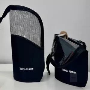 다온58 스탠드 브러쉬 파우치 블랙 아이라이너 충전케이블보관 필기구정리