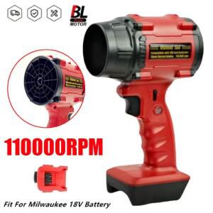 미니에어건 밀워키 18V 배터리 용 고전력 폭력 팬 브러쉬리스 공기 송풍기 터보  속도 리프 더스터 제트