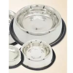 [골드스마일]강아지 스텐 식기 64oz 1P 미끄럼방지 밥그릇 물그릇 강아지심플식기