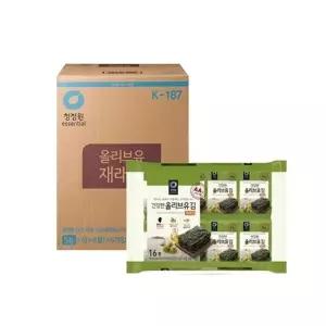 청정원 올리브유 재래김 5g X 96봉