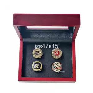  WWE 프로레슬링 우승 반지 레슬매니아 팬 기념 굿즈 챔피언 링 4종 세트