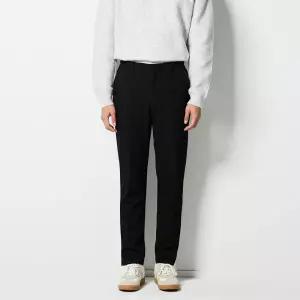 [에스티코] 어반 에센셜 약기모 슬랙스_블랙 (테이퍼드핏)