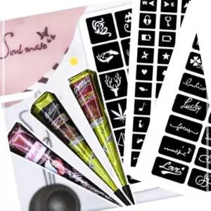 염료 문신 도안 반영구 108종 3종 지워지는 헤나 타투 4WEA9BEC12