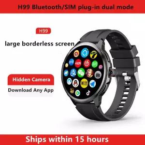 호환 H99 스마트워치 SIM 카드 4G5G 안드로이드 10.1 1.95인치 AMOLED GPS WIFI NFC 구글 플레이 대용량 메