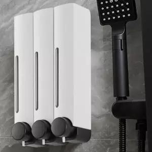 3p 350ml 흰색 세제디스펜서 물비누 벽걸이 (WEBBDD3)