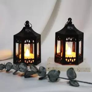 캔들케이스 블랙 미니캔들 랜턴 (WFG37JZ)