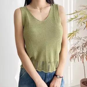 [하프클럽/]스위트 플리츠짜임 레이디스 여름 프리미엄 브이컷 스웨터 민소