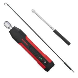 전기 차양 크랭크 핸들 | 무선 접이식 그늘막 전동 롤러 도구 / 4단 제어 및 타입-C 고속 충전 야외 파티오 그늘막, 퍼골라 블라인드와 호환 가능