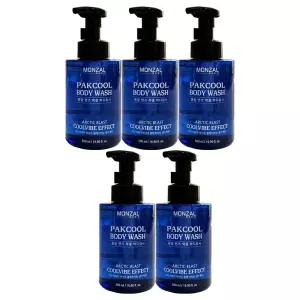 몽잘 맨즈 팍쿨 시원한 쿨링 바디워시 500ml 5개 / 써클