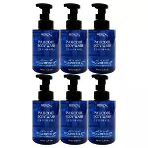 몽잘 맨즈 팍쿨 시원한 쿨링 바디워시 500ml 6개 / 써클