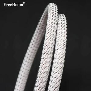 150m 화이트 실버 PET 브레이드 슬리브 24681012162025mm 전기 케이블용 고밀도 뱀 스킨 랩 외장