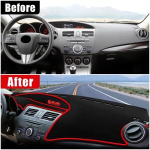 호환 마쯔다 3 BL 2010 악셀라 자동차 대시보드 햇빛 가리개 계기판 논슬립 매트 액세서리