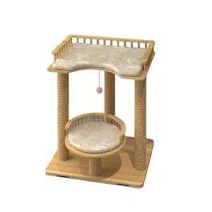 고양이 선반 둥지 미니 캣타워 소파2단 나무 스크래쳐