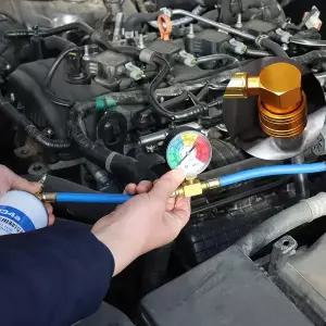 차냉매 R134A 에어컨 가스 쿨러측정 게이지 포함 자동차 냉매 충전 파이프 자동차용 AC 재충전 호스