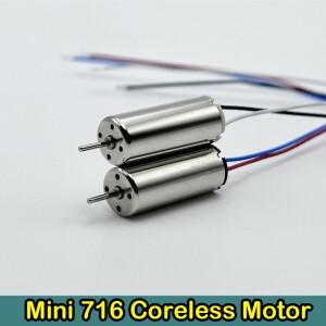 미니 소형 716 코어리스 모터 고속 시계 쿼드콥터 R/C 항공기 드론 모델 DC 3.7V 56000RPM 7x16mm