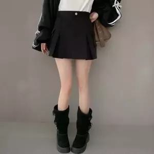 [하프클럽/]여성 카고포켓 미니 스커트 밴딩 플리츠 디자인