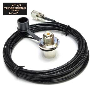 5미터 검정색 저손실 동축 RG316 PL259 UHF 남성-SO239 여성 TM-271 FT-1807 자동차 라디오 안테나 케이블