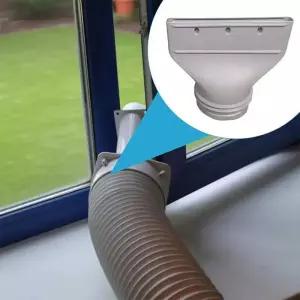 덕트부속 자재 1pc 휴대용 에어컨 창 배기 덕트 파이프 호스 커넥터 플랫 노즐 어댑터