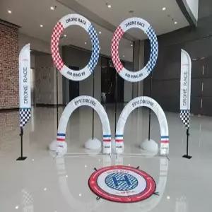 드론 장애물 훈련 세트 골대 경기장 조종 비행