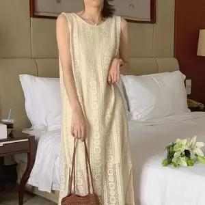 [라일리여성의류] Rly 로맨틱 민소매 레이스 나시 원피스 TDN-0140