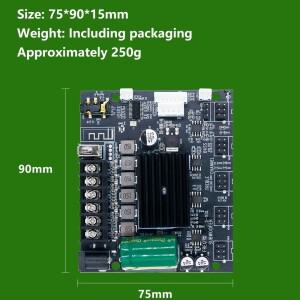 서브우퍼 디지털 전력 증폭기 보드 2.1 채널 ZK-MT21S 2X50w+100W AUX 마이크 12V 24V 오디오 스테레오 블