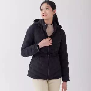 [지센] (3컬러) 심리스 후드집업 덕다운 점퍼 LSLWOA52