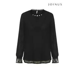 [조이너스]레이스 진주 카라 블라우스-JF22RW1701412D