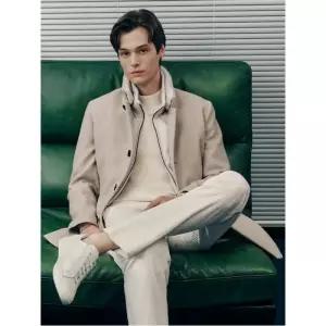 [Prestige] 울 솔리드 칼라퍼 코트  베이지 (GA4X30P08A)