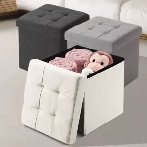 스툴 중 수납의자 스톨 패브릭 풋스툴 사각 미니 낮은스톨 화장대스툴 수납