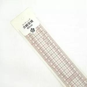 (오렌지미싱) 일제 코팅 그레이딩자 60cm 방안자 모눈자 시접자