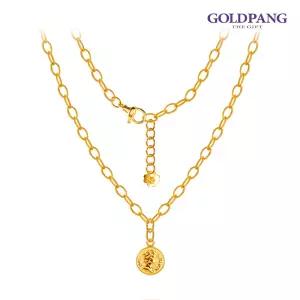 [골드팡] 24k 순금 라운드 엘리자베스코인 목걸이 11.25g