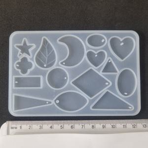 레진아트 공예 실리콘 몰드 키링몰드E_크리스탈 에폭시 수지 재료 DIY세트 쥬얼리