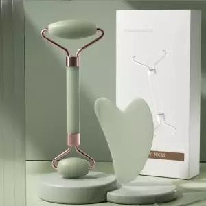 /에코벨 옥 얼굴 마사지기 세트/페이스 롤러