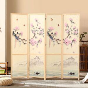 미니병풍 작은병풍 4폭 파티션 돌잔치 제사 가림막 명절