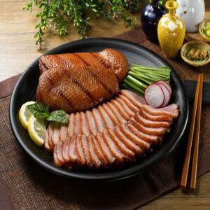 프리미엄 훈제오리 슬라이스 800g 고기 바베큐 닭가슴살 육포 롤 간편 편의점