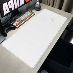 화이트 고무 마우스패드 게임용 블랙 두꺼운 테이블매트 장마우스패드 자리 항아리 미세 장패드