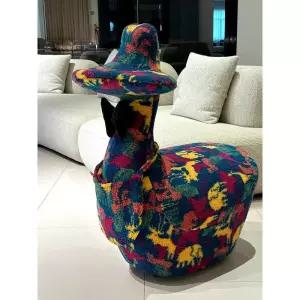 오리 스툴 도날드 덕 인형 의자 컬러 포인트의자 동물