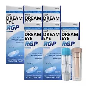 드림아이 하드렌즈용액 350ml X 6개 (뽁뽁이+하드렌즈케이스) 