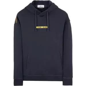 [명품] 22FW 771560335 V0020 가슴로고 후드티셔츠 네이비 남성 티셔츠