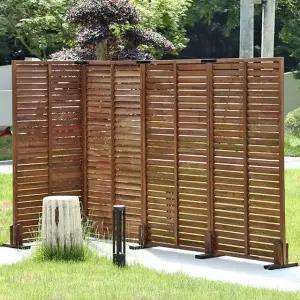 정원용 나무파티션 야외 칸막이 가벽 펜스 지지대 목재 두꺼운 블라인드 90x60cm